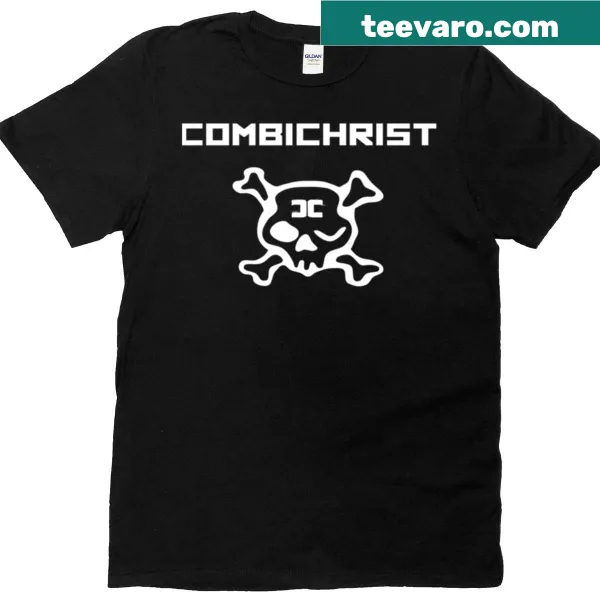 Edgy Combichrist logo printed on a T-shirt