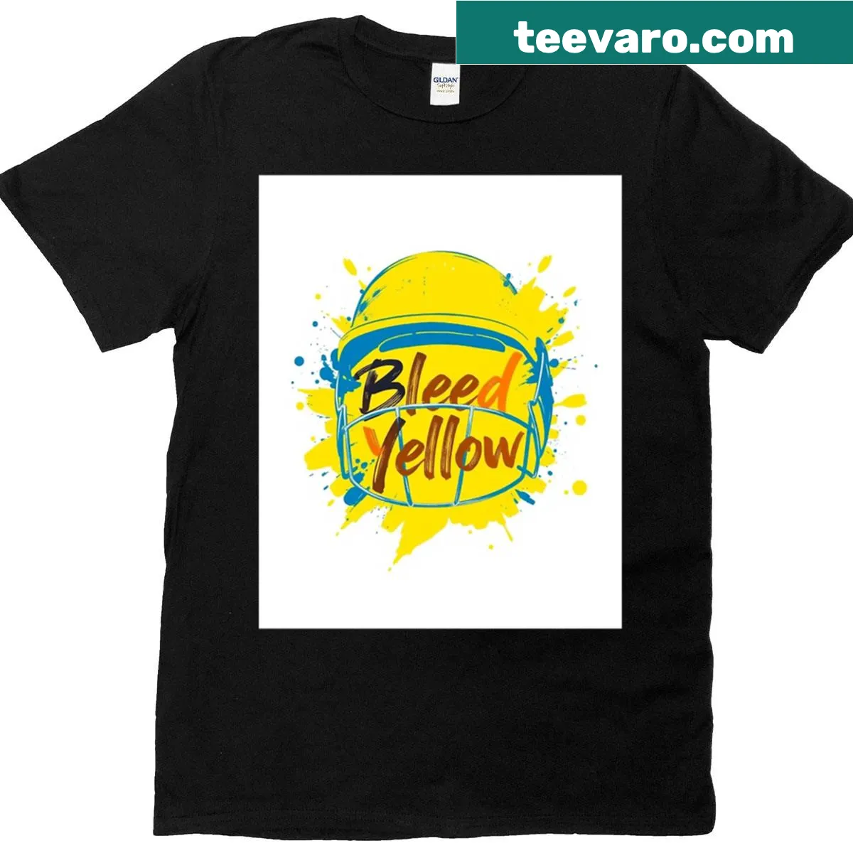 Oversized T-shirt with an illustration of a cricket helmet. — on a men's t-shirt