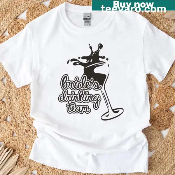 Funny t-shirt with 'Drinking Team' slogan