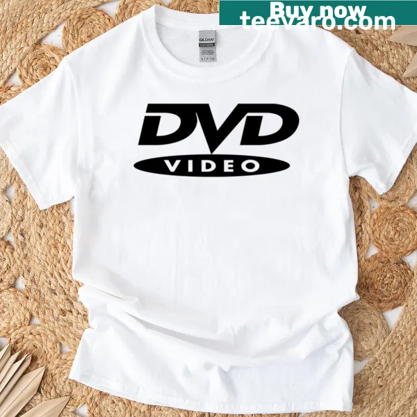 Classic DVD logo graphic on a T-shirt