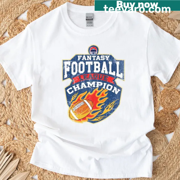 T-shirt celebrating fantasy football league championship