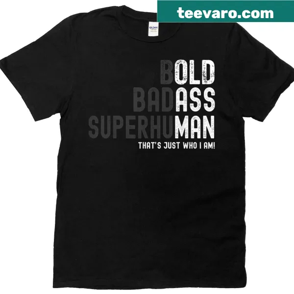T-shirt with a funny text celebrating superhuman dads and grandpas