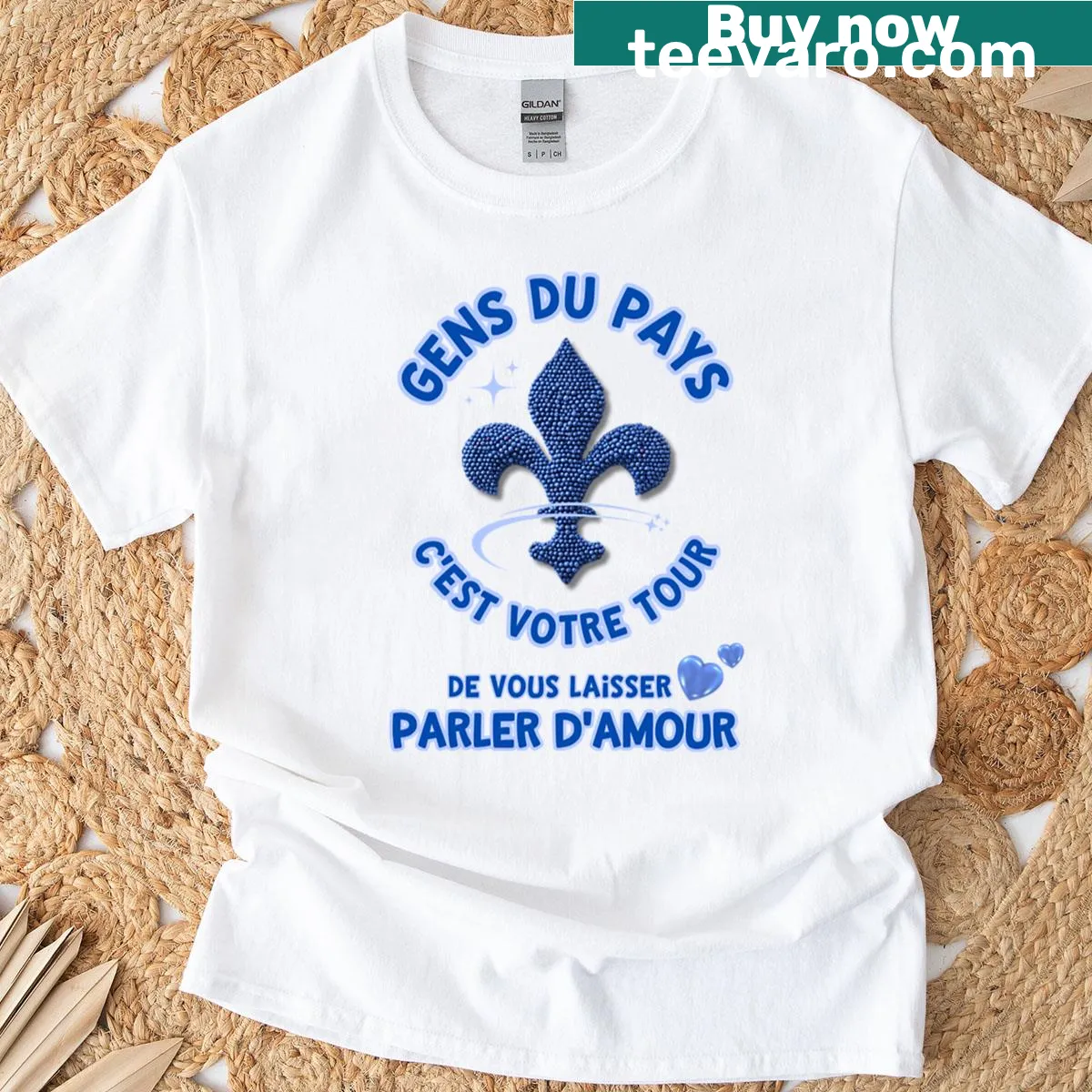 Blueberry graphic T-shirt celebrating local produce — on a men's t-shirt