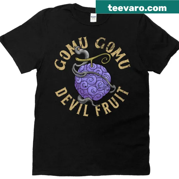 Gomu Gomu No Mi devil fruit graphic T-shirt design