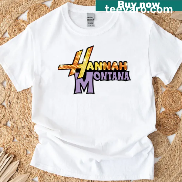 Classic Hannah Montana logo on a t-shirt