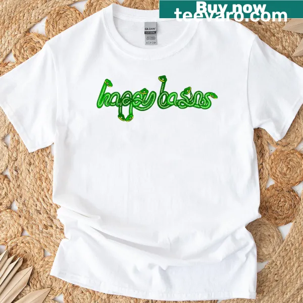 Long t-shirt featuring the Happy Basins logo