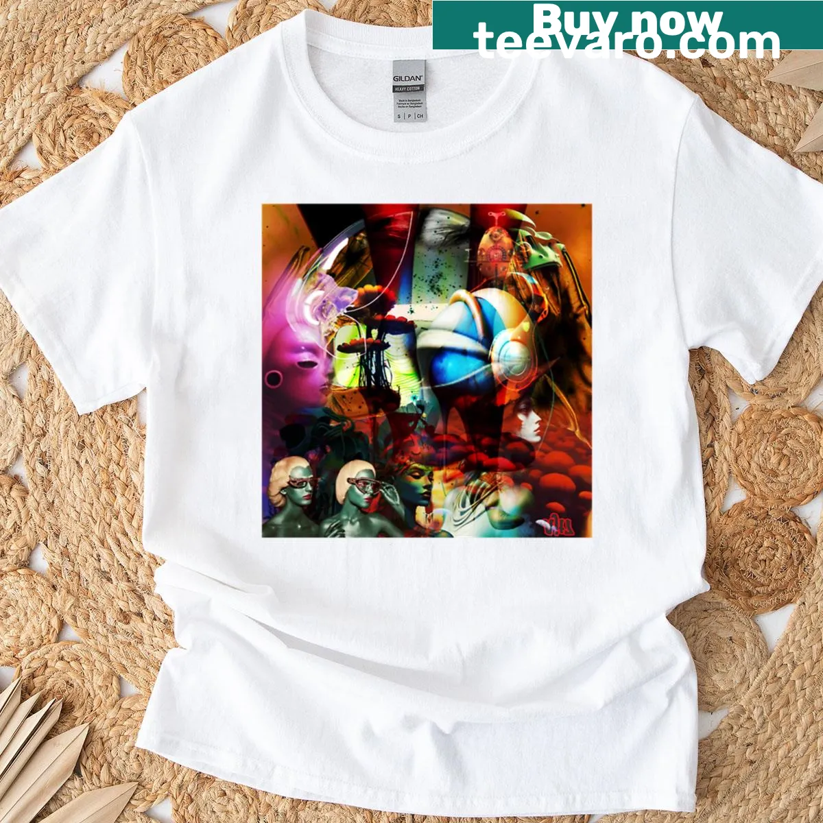 Creative fantasy-themed design on the Immersia t-shirt — on a men's t-shirt