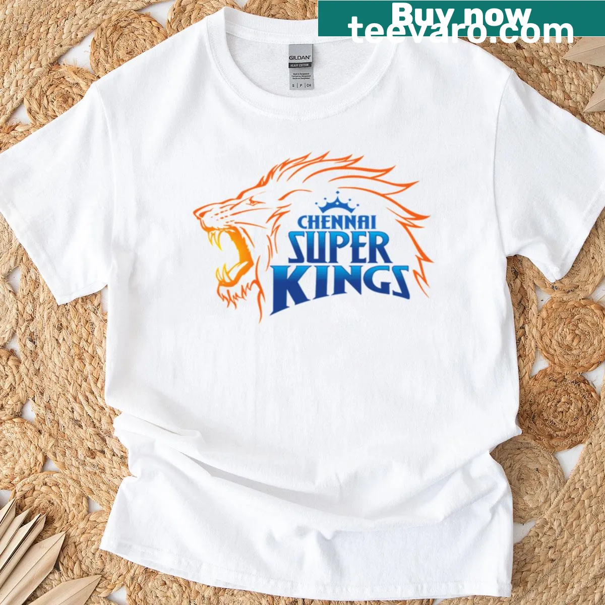 Chennai Super Kings T-shirt for IPL 2021 fans — on a men's t-shirt