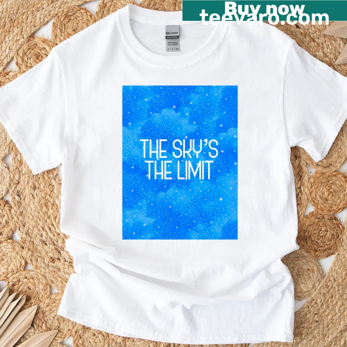 Galaxy Stars Edition oversized T-shirt with cosmic design — on a men's t-shirt