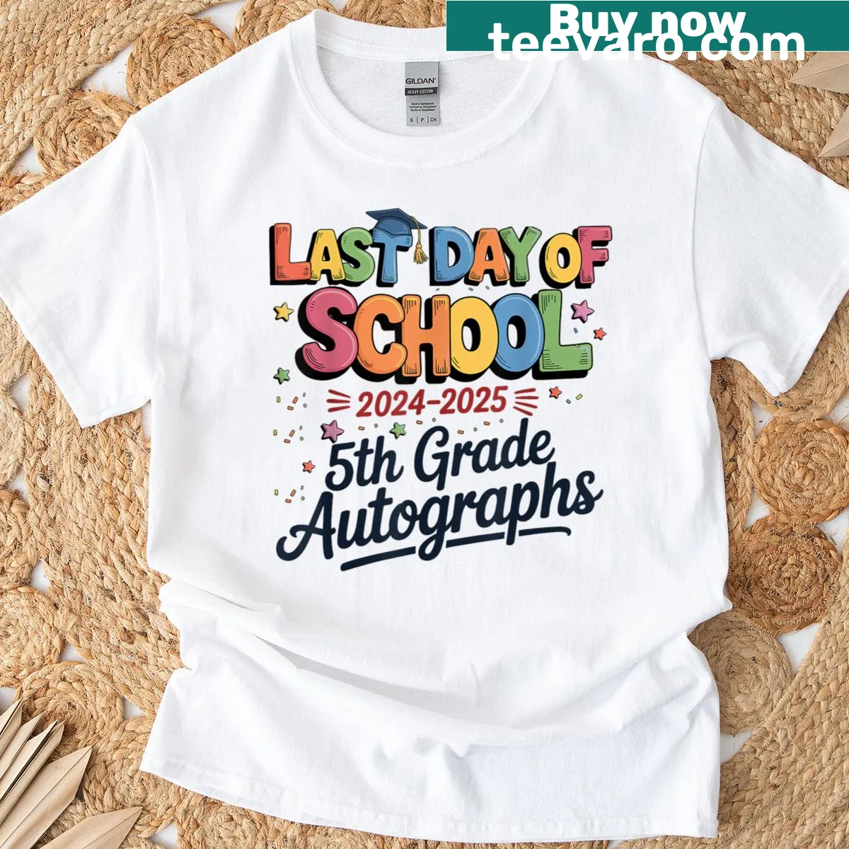 Teacher T-shirt for 5th grade graduation — on a men's t-shirt