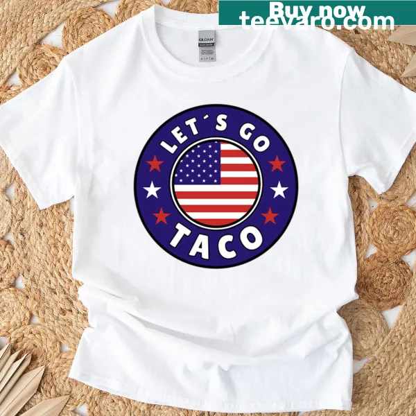 Oversized t-shirt with 'Lets Go Taco' phrase