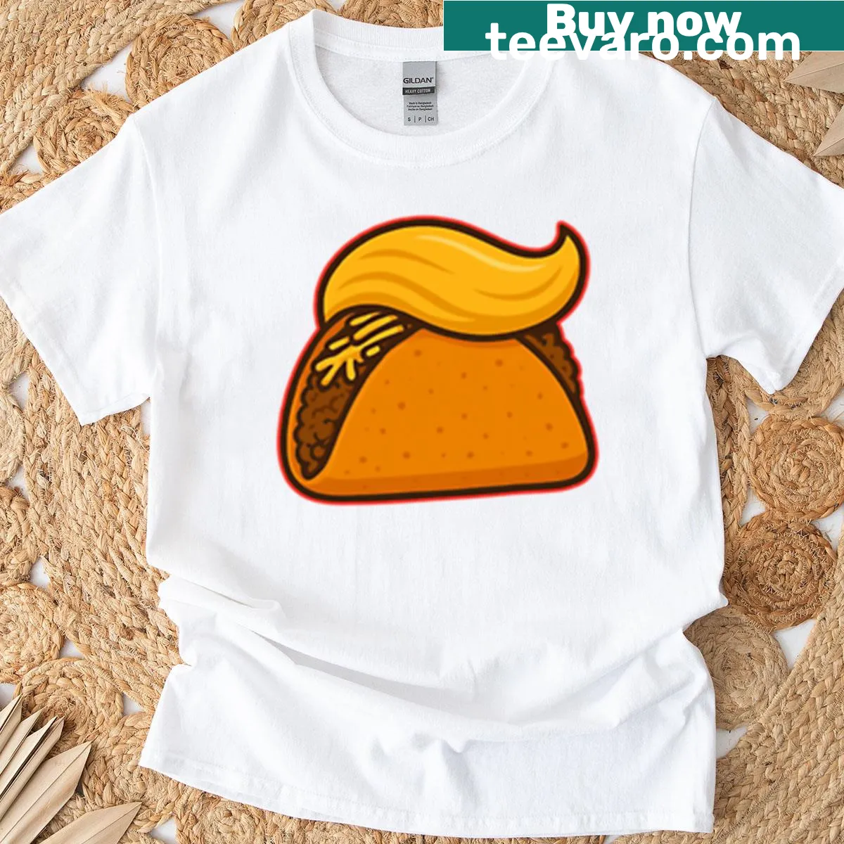 T-shirt featuring a playful taco graphic with the 'Loco Taco' slogan. — on a men's t-shirt