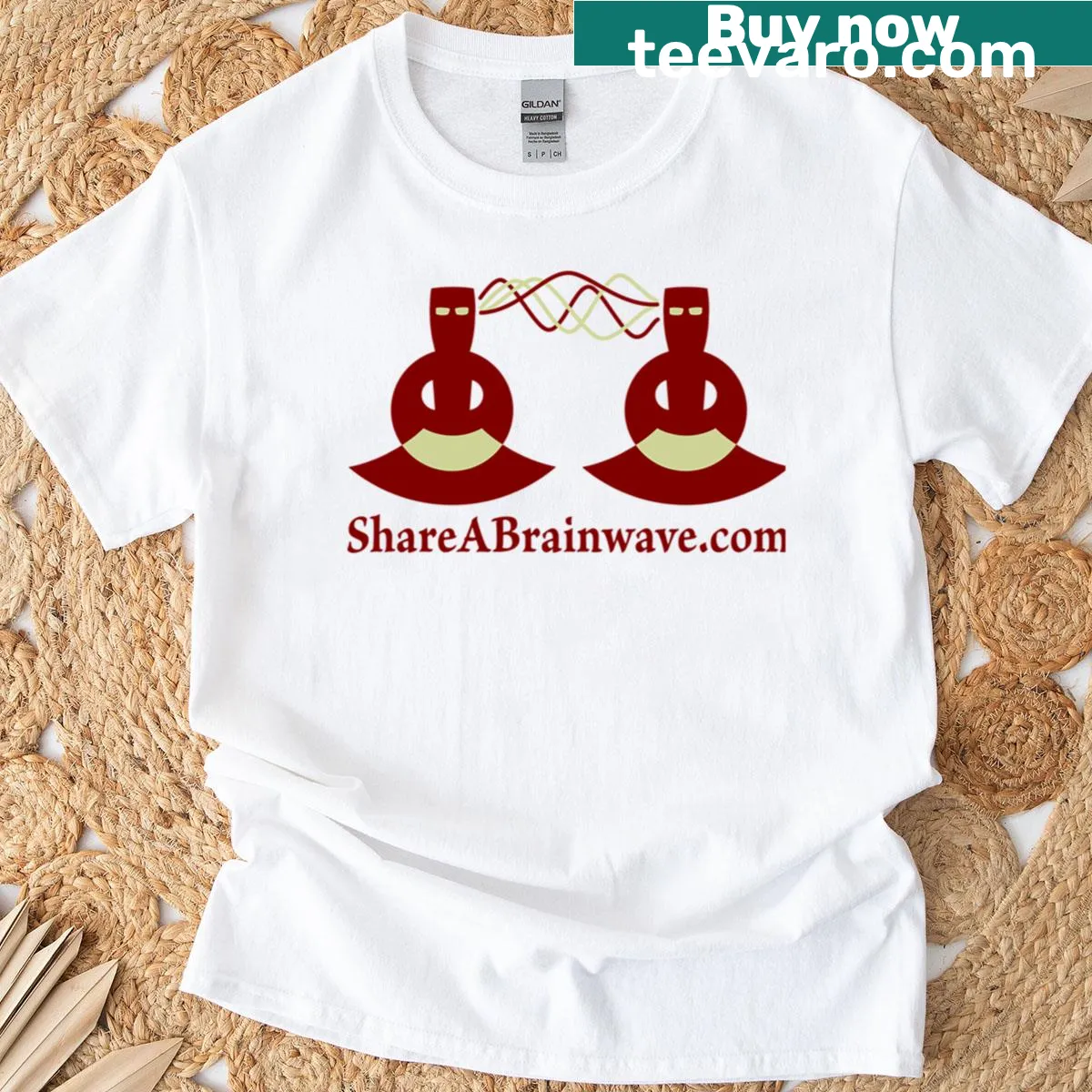 Custom logo T-shirt for business promotion — on a men's t-shirt
