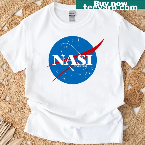 Nasi Goreng themed T-shirt with NASA inspired logo