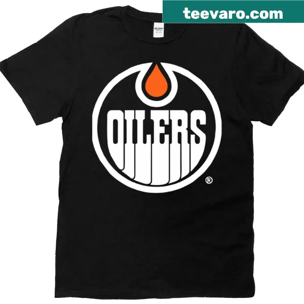 Oilers logo T-shirt featuring the team's emblem prominently displayed