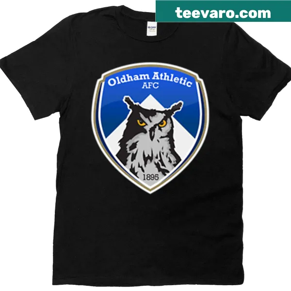 Vintage-inspired graphic honoring Oldham on T-shirt