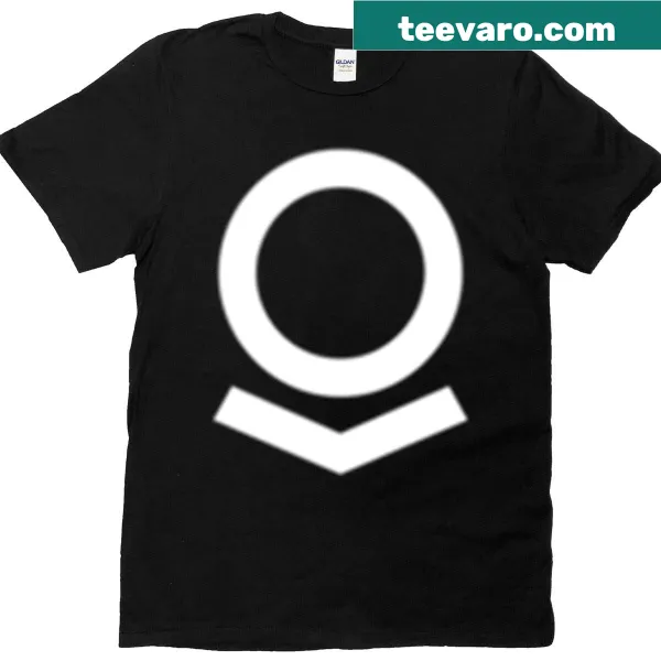 Minimalist Palantir logo printed on a casual t-shirt