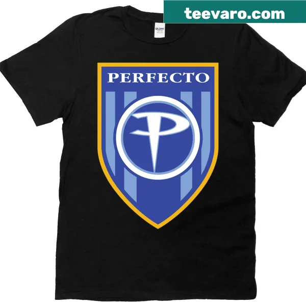 T-shirt with the full color logo of Perfecto Records