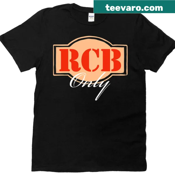 Rcb Only t-shirt featuring bold team identity graphics
