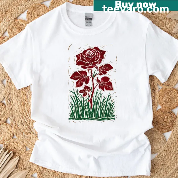 Floral Ruby Rose printed T-shirt with elegant design