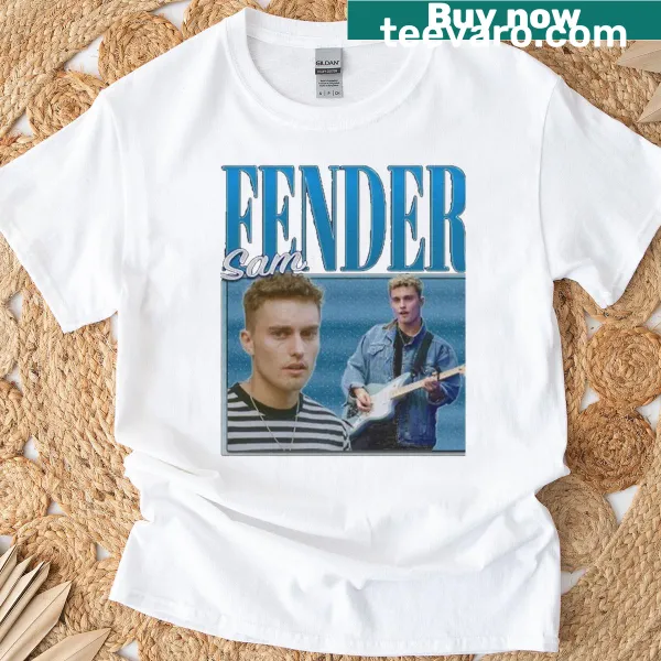 Sam Fender printed T-shirt with music-inspired design
