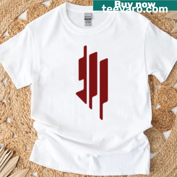 Skrillex new logo graphic on a t-shirt