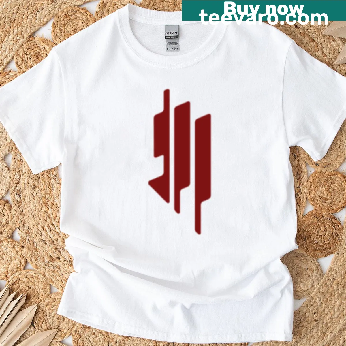 Skrillex new logo graphic on a t-shirt — on a men's t-shirt