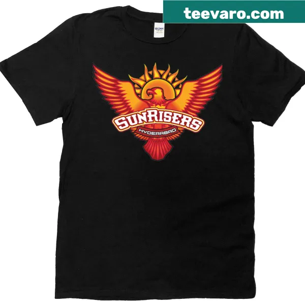 Sunrisers logo T-shirt for sports enthusiasts.