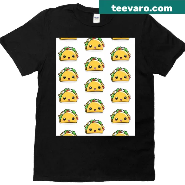 Whimsical taco graphic on a fun T-shirt