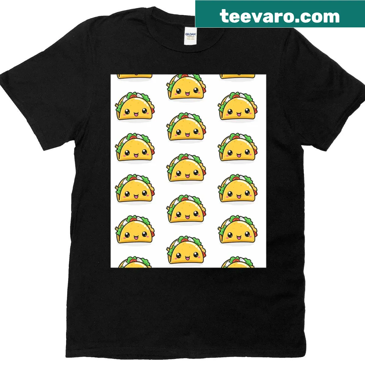Whimsical taco graphic on a fun T-shirt — on a men's t-shirt