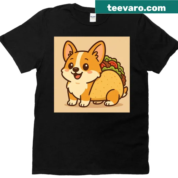 Whimsical taco character graphic on a fun T-shirt