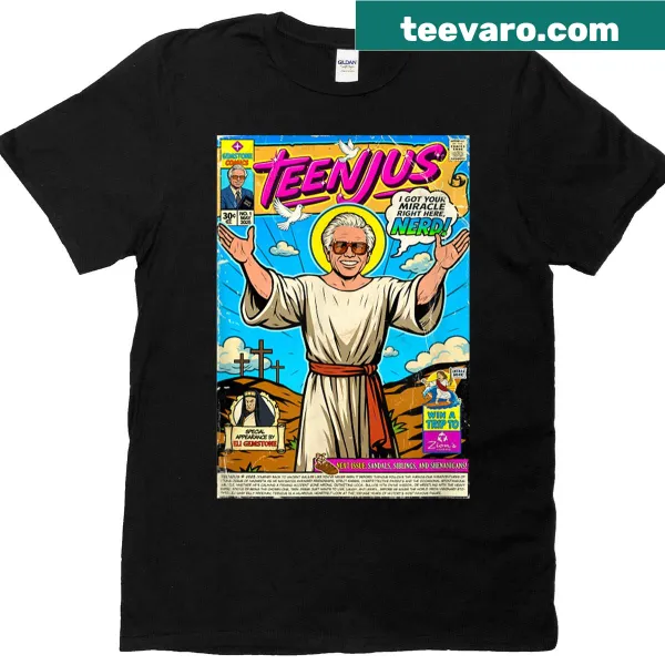 Funny Jesus meme T-shirt with illustration related to faith