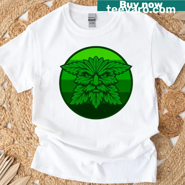 Intricate illustration of the Greenman symbolizing nature