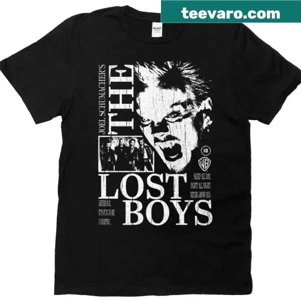Fan art inspired by The Lost Boys on a T-shirt