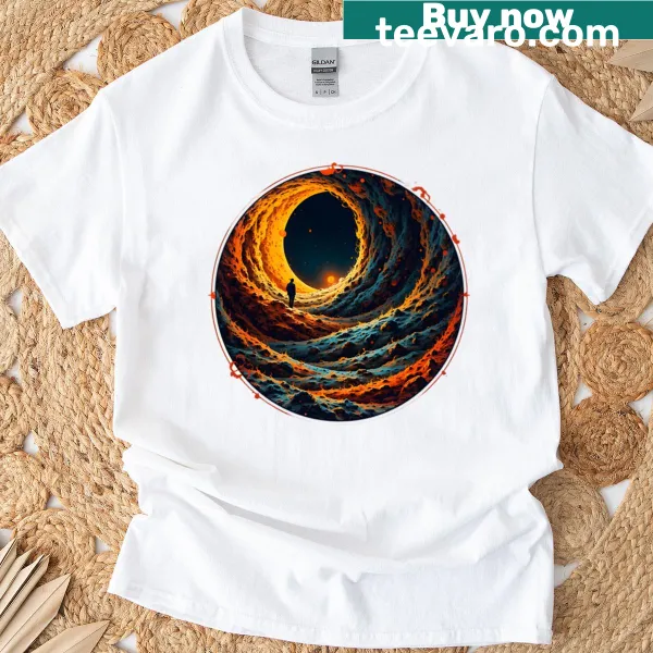 Inspirational typography on an oversized t-shirt
