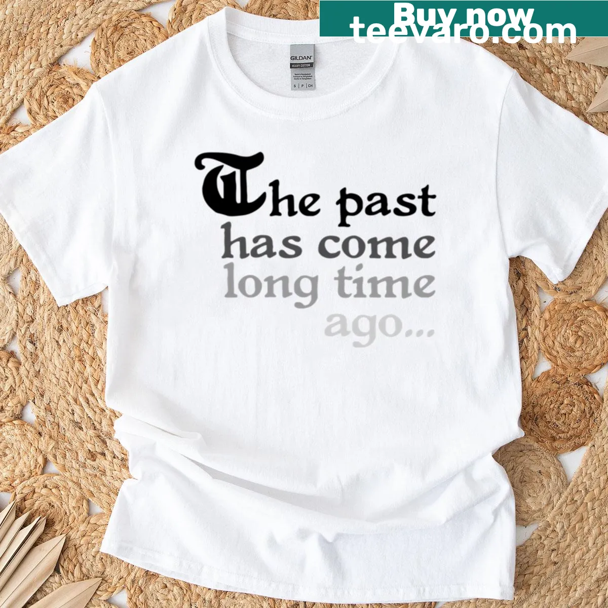 Thought-provoking typography on a nostalgic t-shirt — on a men's t-shirt