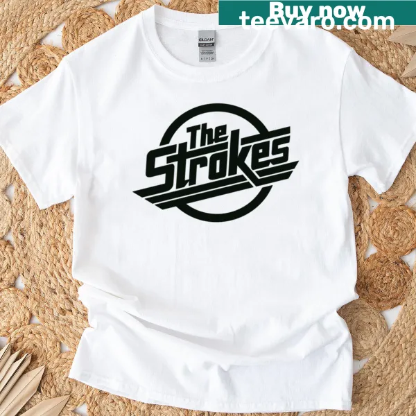 The Strokes logo T-shirt featuring bold design for music fans