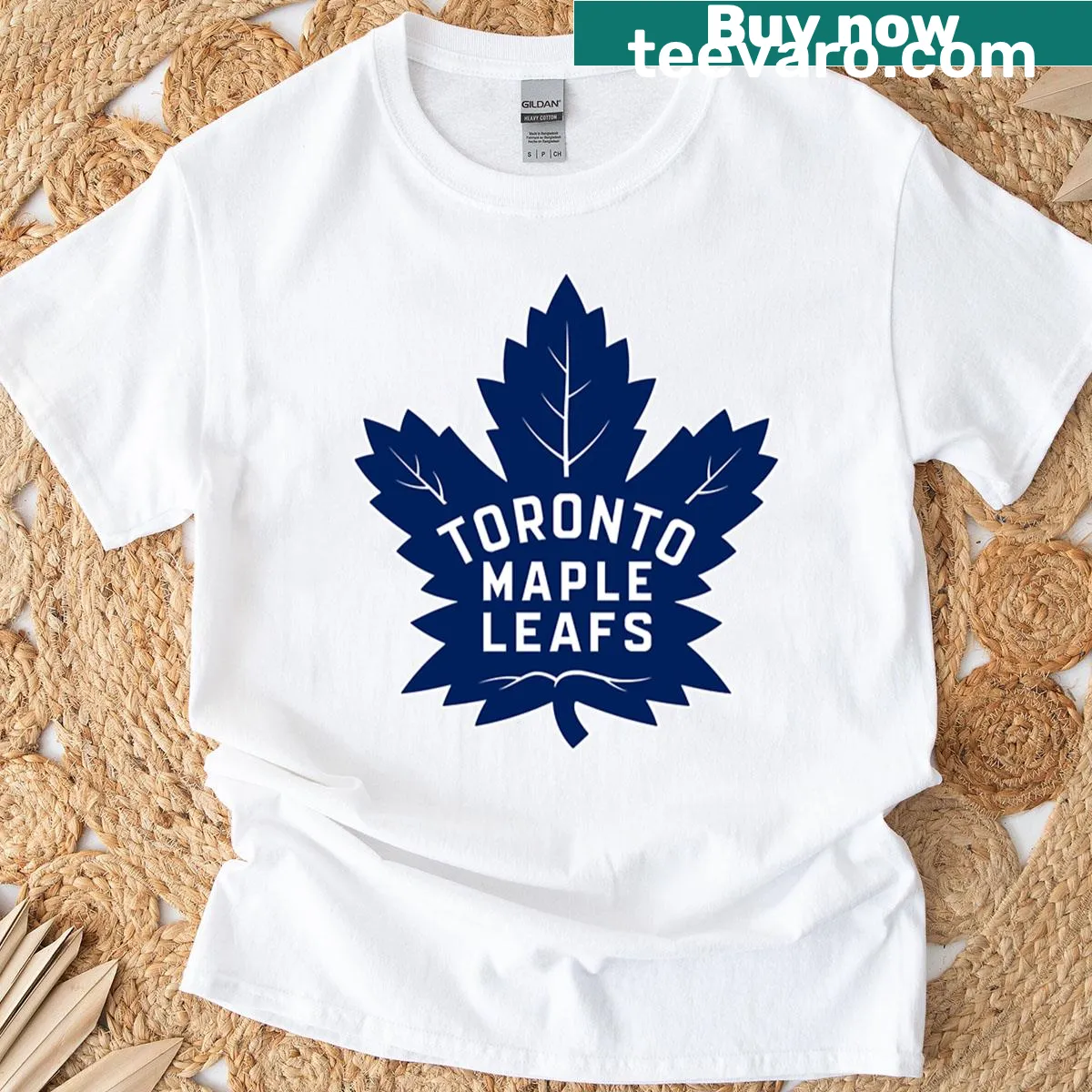 Toronto city logo graphic on a t-shirt — on a men's t-shirt