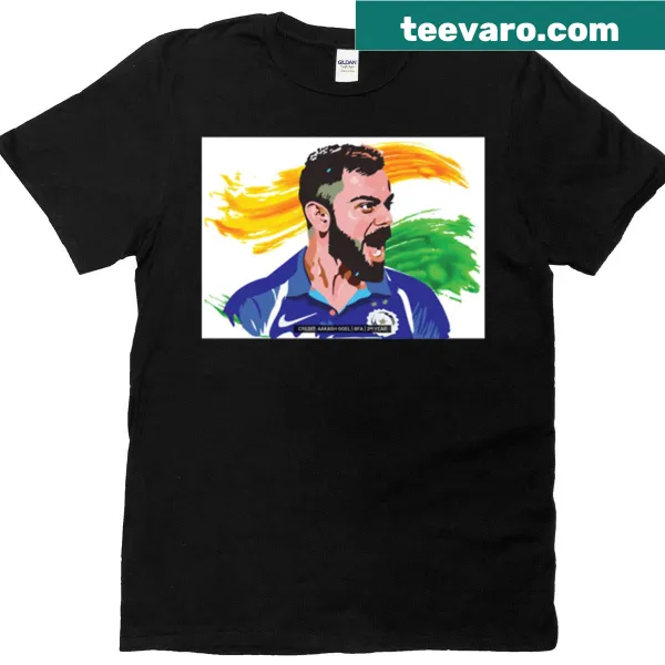 T-shirt dedicated to cricket star Viraat Kohli