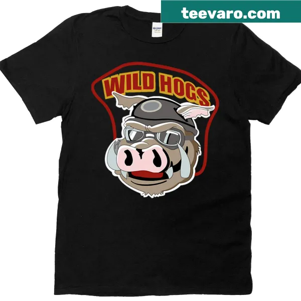 Bold Wild Hogs logo displayed on a T-shirt