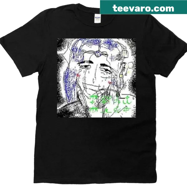 Bootleg oversized T-shirt with vintage-distressed artwork