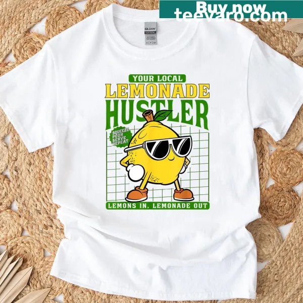 Kids t-shirt with a funny lemonade stand graphic