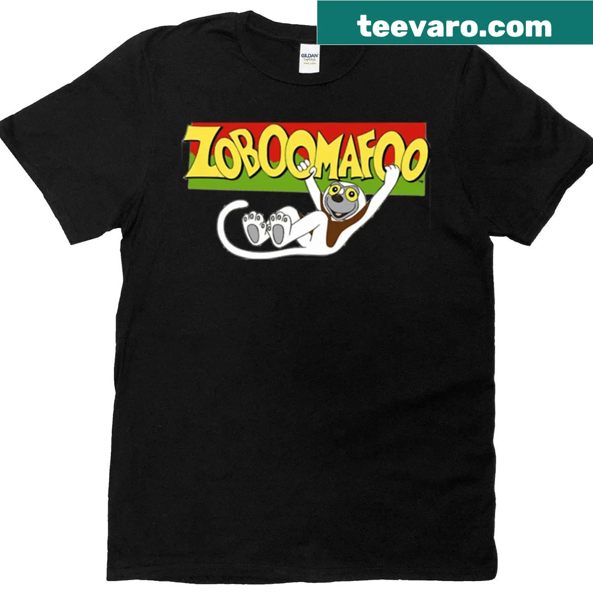 Playful Zoboomafoo logo graphic on a T-shirt — on a men's t-shirt