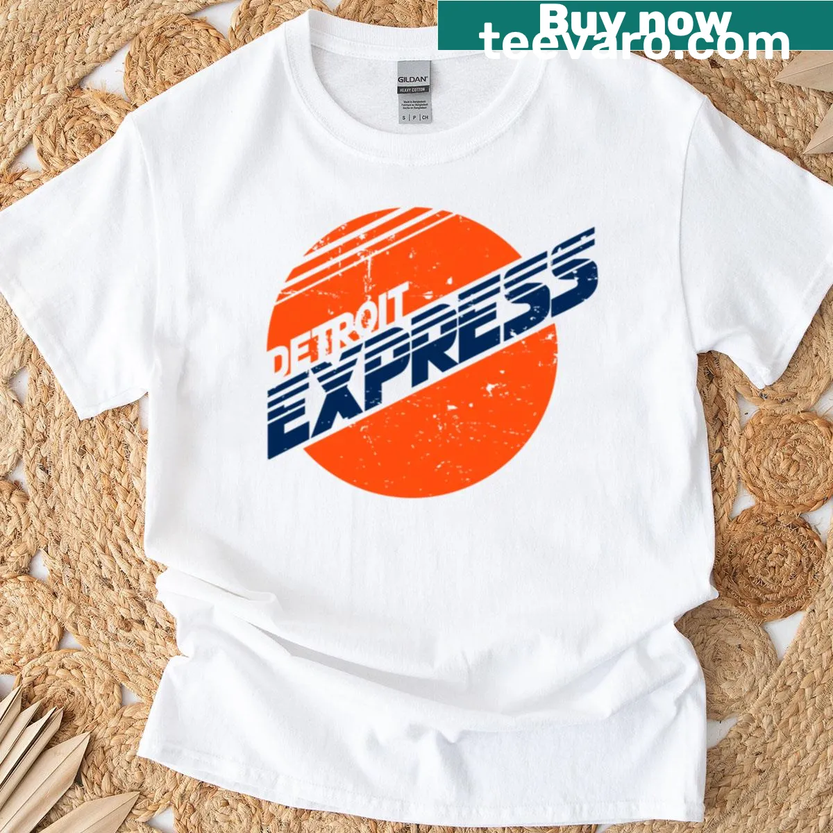 Vintage Detroit Express soccer team T-shirt from 1978 — on a men's t-shirt