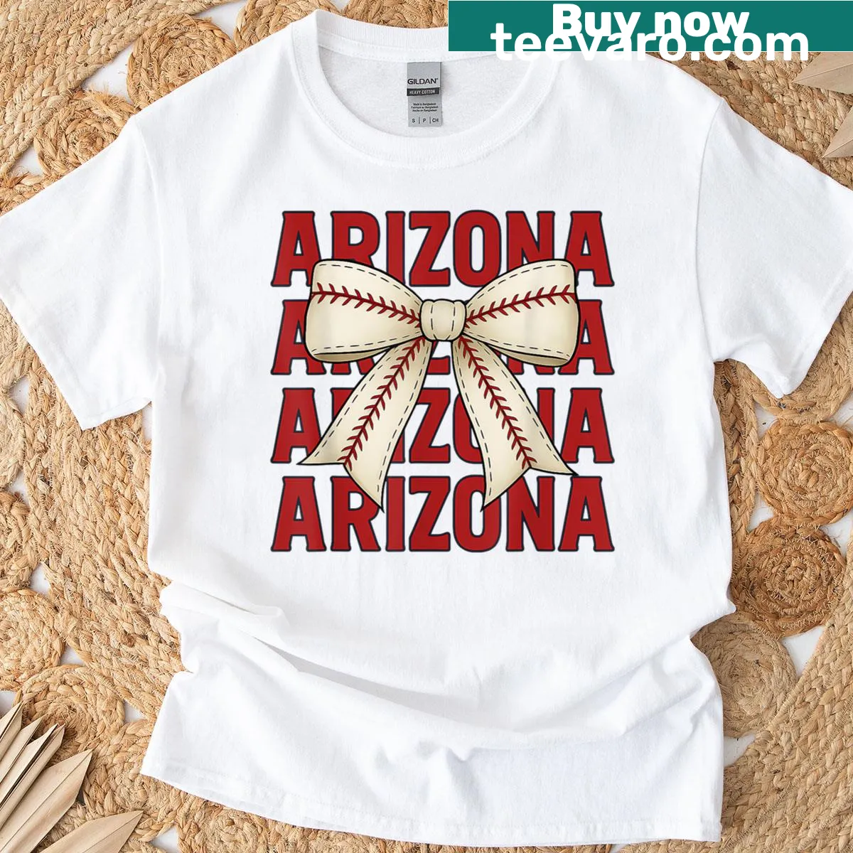 Throwback-themed t-shirt celebrating Arizona's culture with a vintage design. — on a men's t-shirt