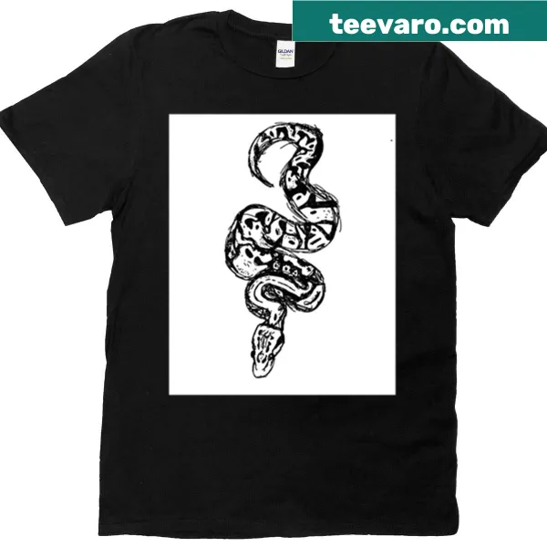 Realistic t-shirt featuring a ball python snake