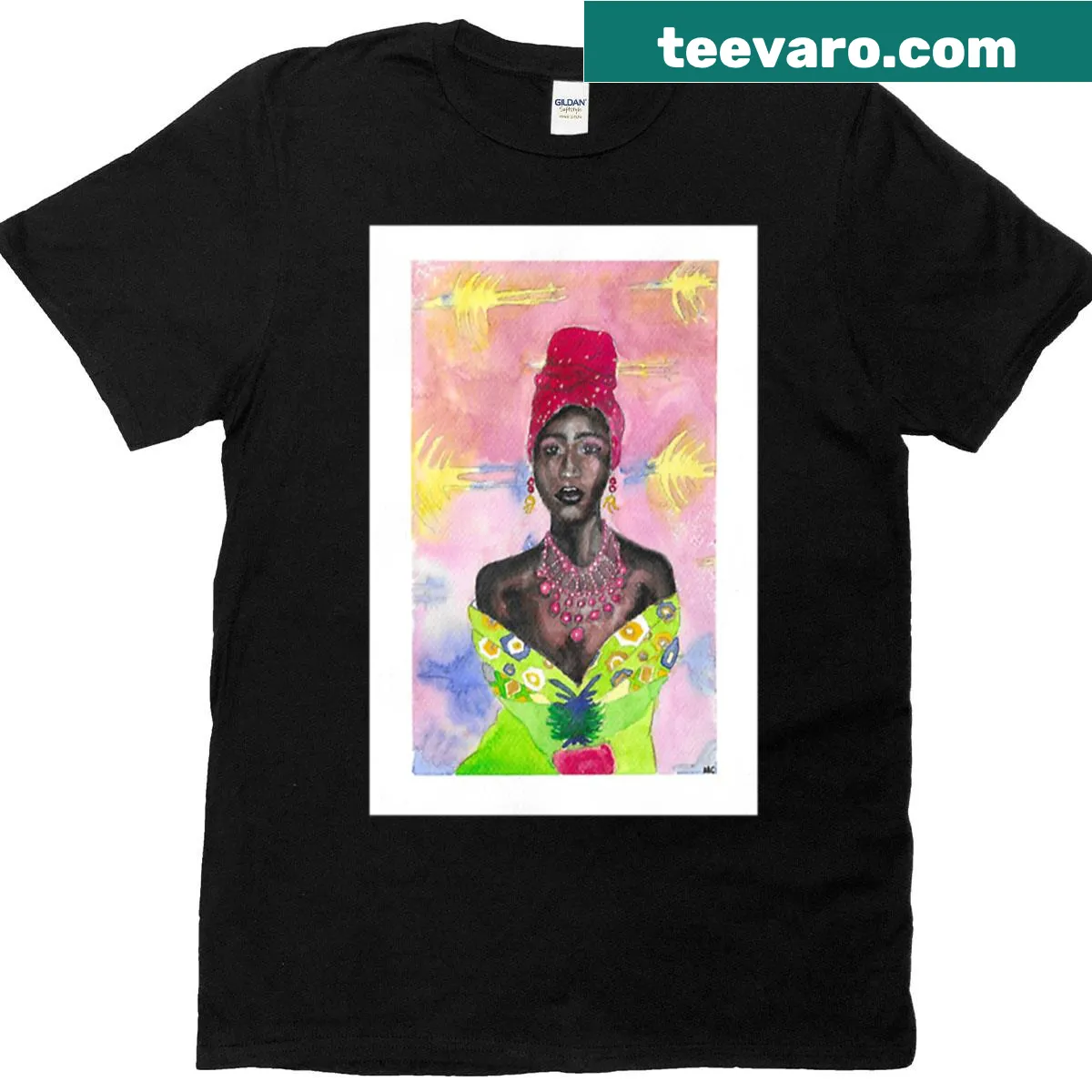 Empowering t-shirt with a message celebrating beauty and strength — on a men's t-shirt