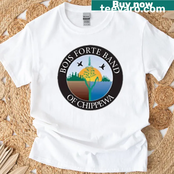 Distressed oversized T-shirt honoring the Bois Forte Band