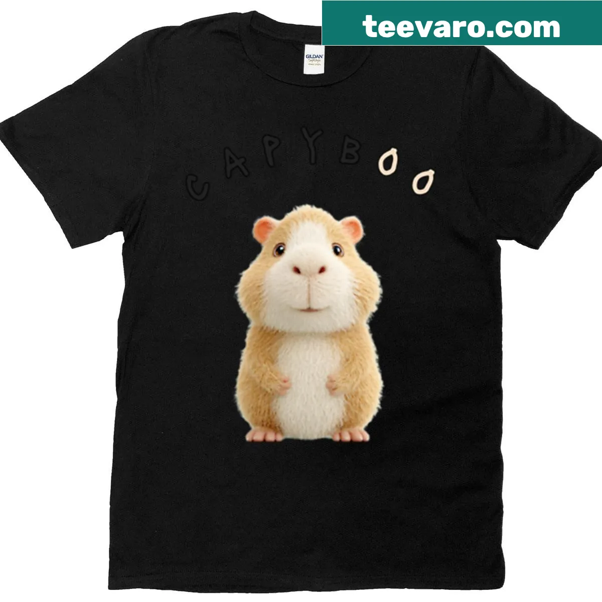 Playful Capybara graphic T-shirt for casual wear — on a men's t-shirt