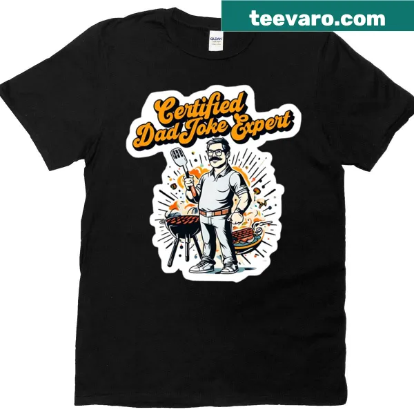 Dad Joke Expert T-shirt with BBQ theme